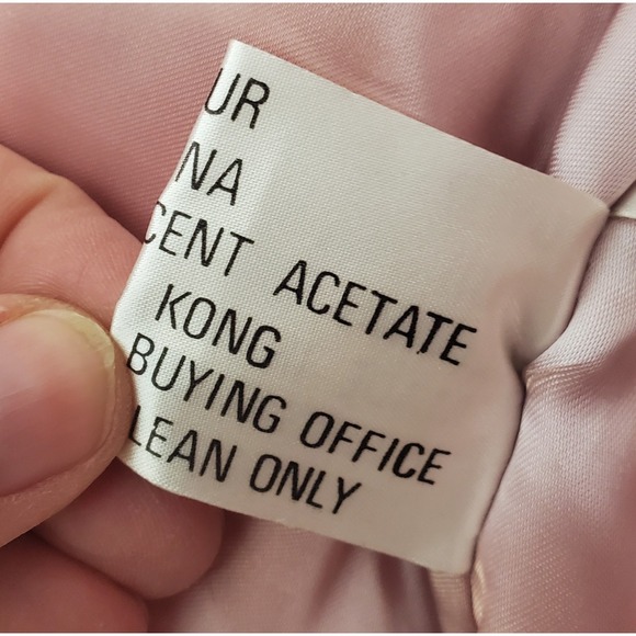 Vintage Dyed Rabbit Fur Coat Womens L Beige Cream Made in Hong Kong Satin Lined - Picture 7 of 12